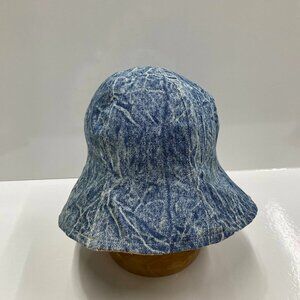 Denim Bucket Hat Washed Blue Jean Hat